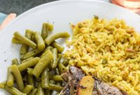 Savory Peach Dijon Pork Chops