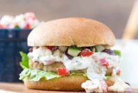 Zesty Greek Turkey Burgers with Cool Cucumber Tomato Relish