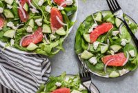 Citrus Burst Goat Cheese Spinach Salad