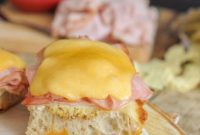 Golden Ham and Cheese Tartines