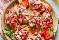 Strawberry Blue Cheese Crostini