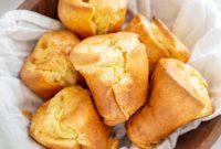 Fluffy Popovers with Blueberry Basil Butter
