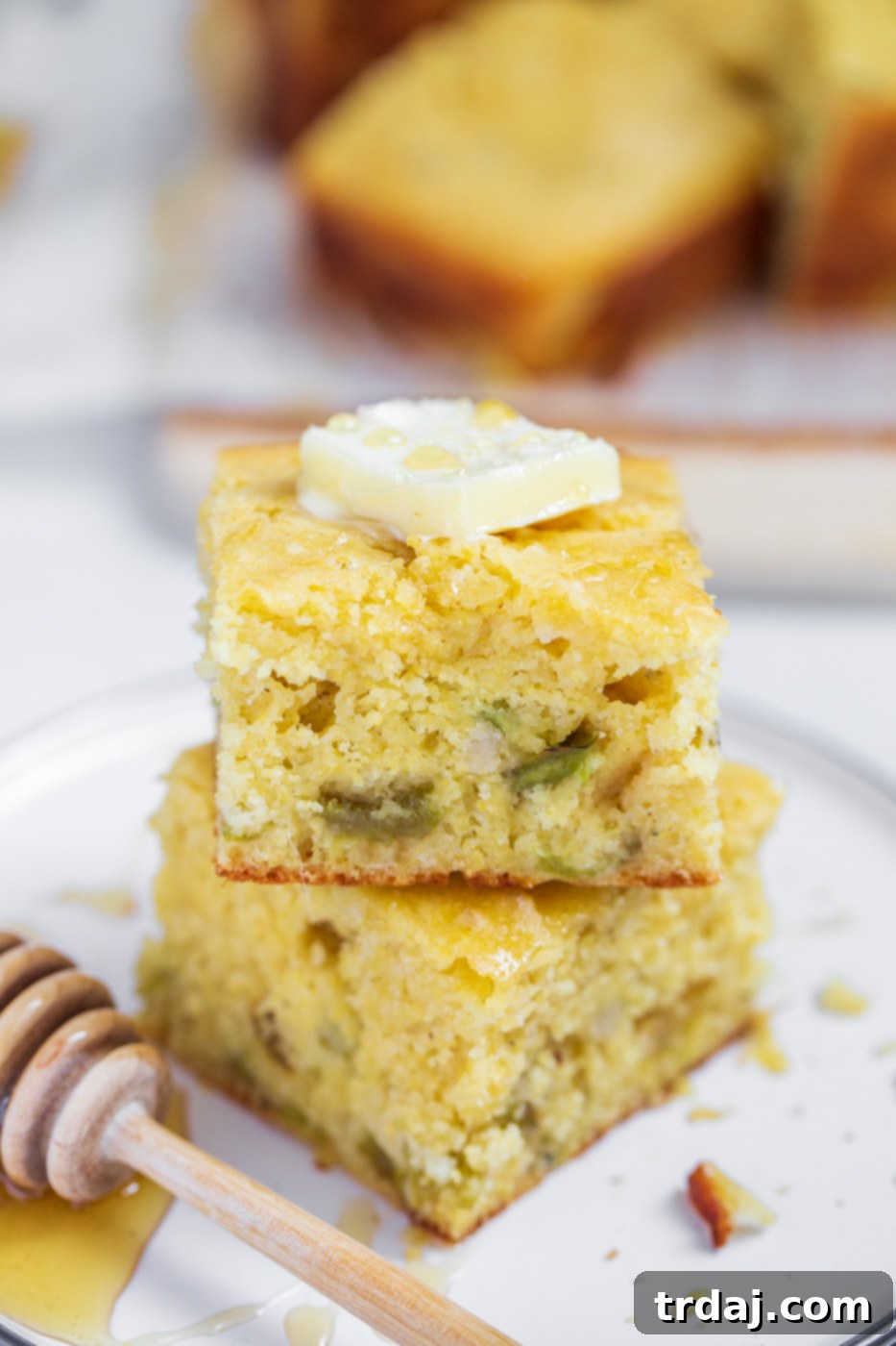 Southwestern Green Chile Cornbread 1 featured 18214
