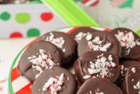 Festive Peppermint Chocolate Cookies