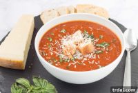 Rich & Smoky Slow Cooker Red Pepper Tomato Soup