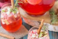 Rosemary-Kissed Cranberry Apple Sangria
