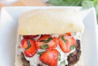 Signature Strawberry Basil Bleu Burger