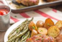 Sheet Pan Mini Meatloaf Dinner with Roasted Vegetables