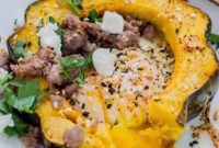 Everything Bagel Squash Egg-in-a-Hole