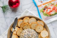 Creamy Everything Bagel Crab Cheese Ball