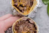 Loaded Braised Beef Nacho Burritos