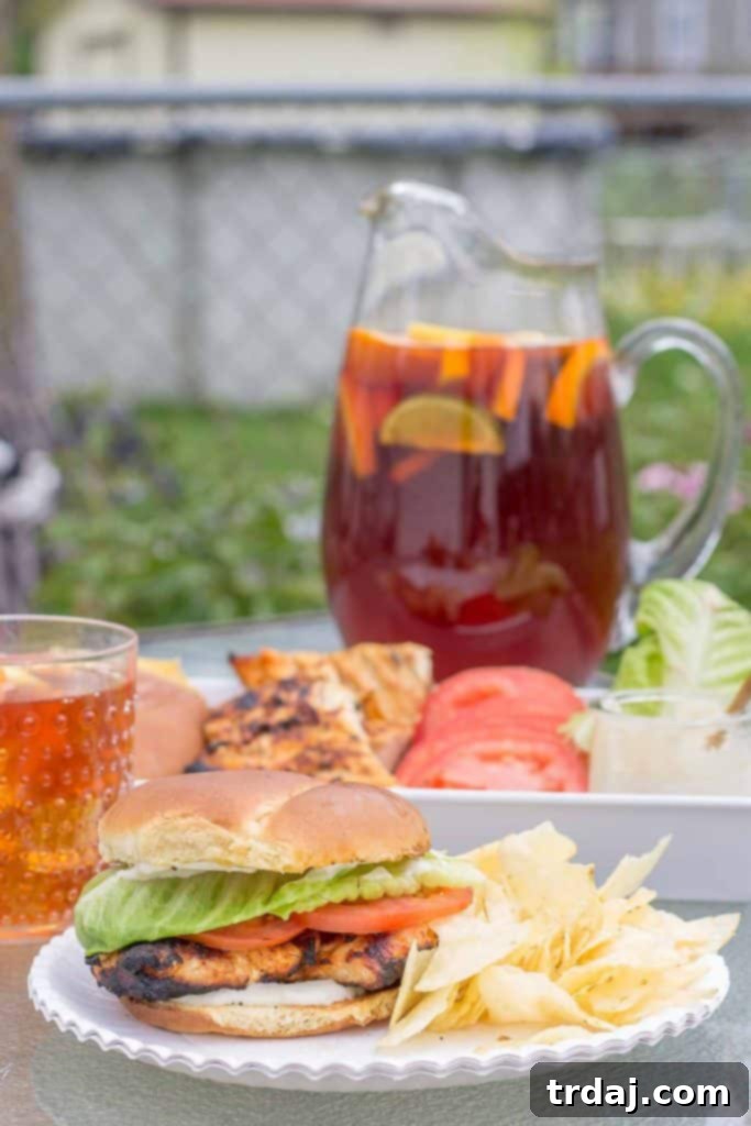 Buffalo Chicken Sandwiches piled high with fresh toppings