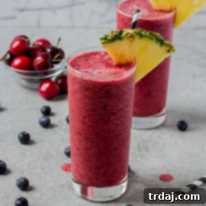 Finished Berry Pineapple Smoothie