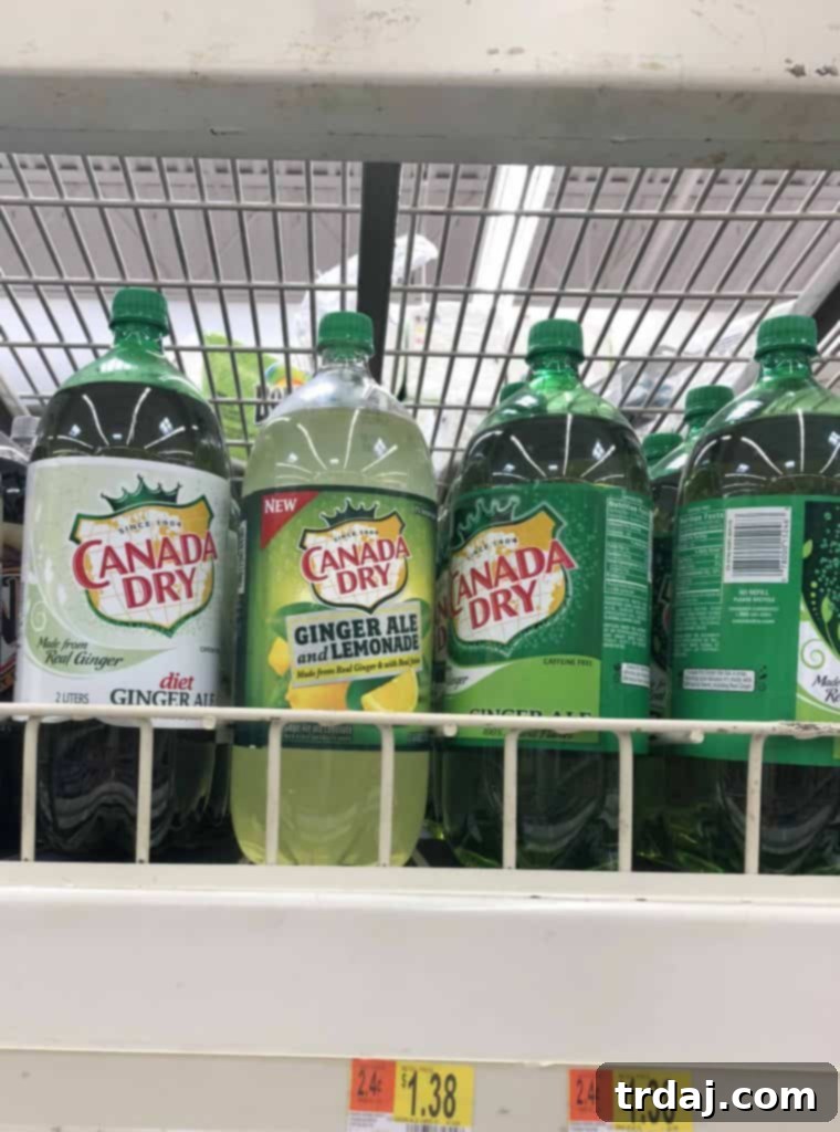 Canada Dry Ginger Ale and Lemonade in store at Walmart, perfect for summer hydration