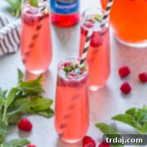 Raspberry Coconut Mojitos-