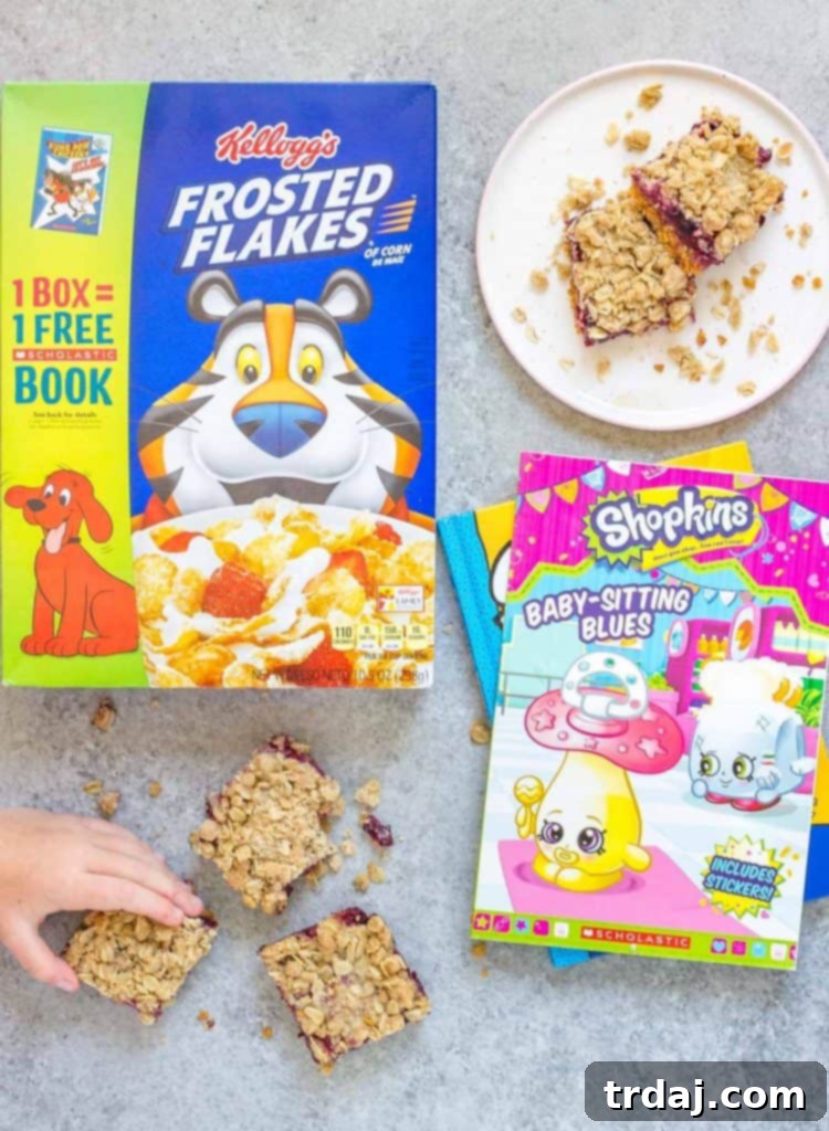 Dollar General store aisle showcasing Kellogg's products and promotional signage for 'Buy a Box, Get a Book'.