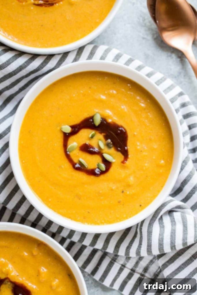 Pumpkin Cheddar Ale Soup close up