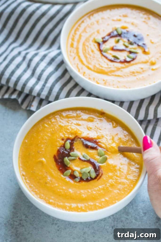 Pumpkin Cheddar Ale Soup in a bowl