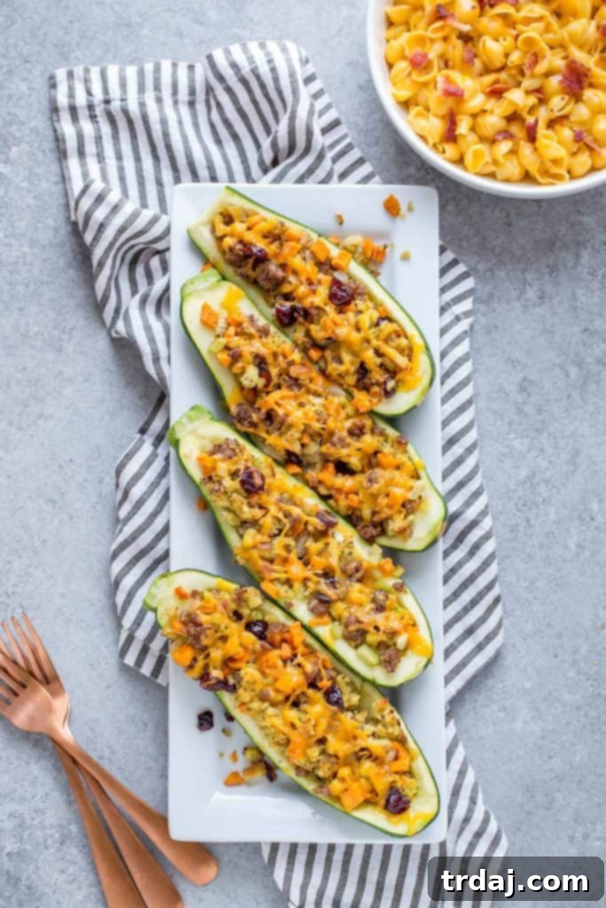 Delicious Zucchini Stuffing Boats for a Quick Family Dinner