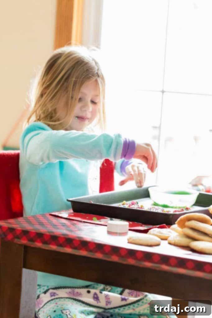 Finished Whoville Cookies with vanilla buttercream and sprinkles
