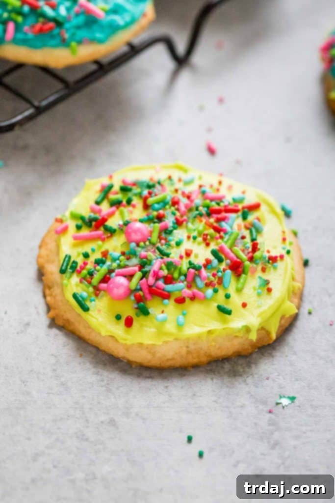 Assortment of vibrant Whoville Cookies on a cooling rack