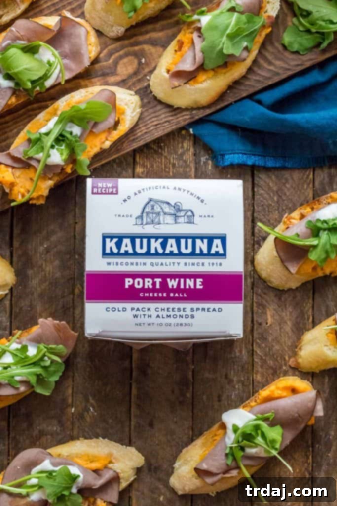 Beautifully arranged Roast Beef Crostini on a platter, ready to be served as an appetizer