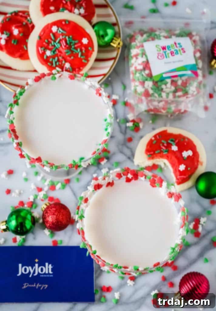 Sugar Cookie Martini - Garnish with sprinkles for an extra festive touch.