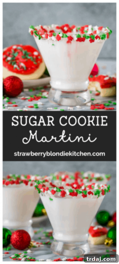 Sugar Cookie Martini - Festive and ready for the holidays.