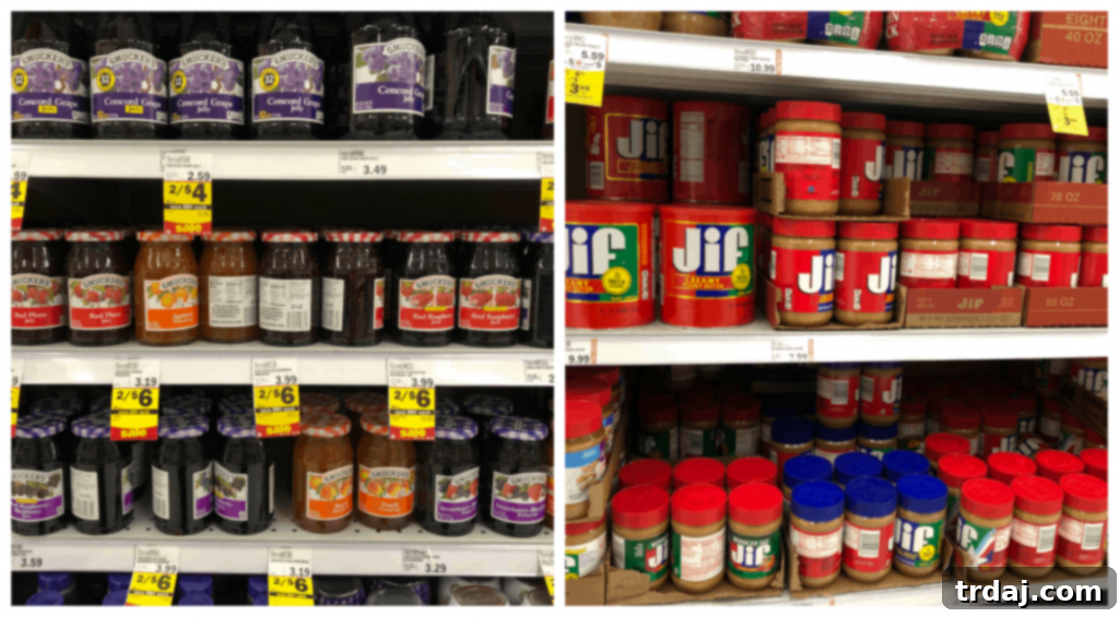 Gathering ingredients for Peanut Butter and Jelly Cups