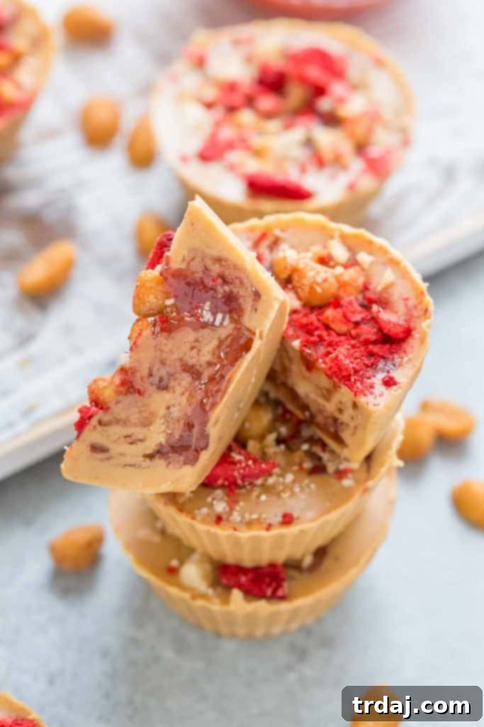 Plate of Peanut Butter and Jelly Cups
