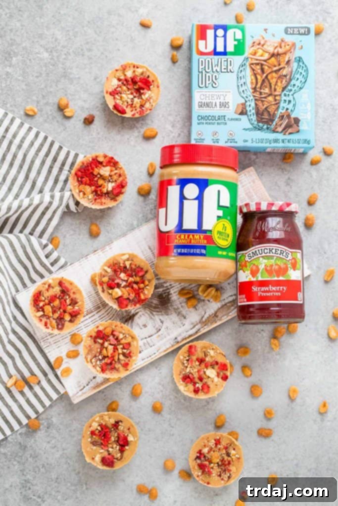 Peanut Butter and Jelly Cups in a lunchbox