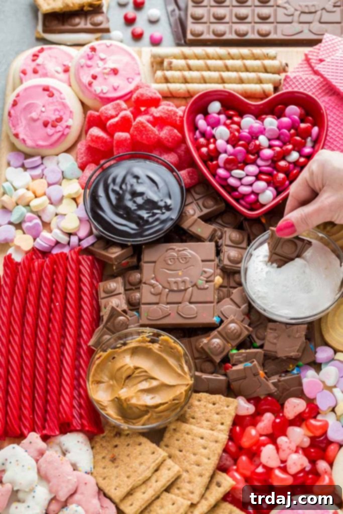 Galentine's Day Dessert Charcuterie Board