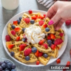 Fruity Breakfast Waffle Nachos