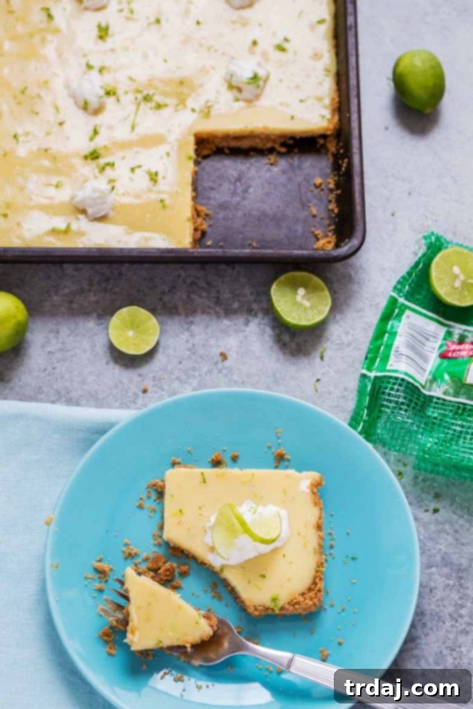 Sheet Pan Key Lime Pie, a bright and zesty dessert perfect for crowds.