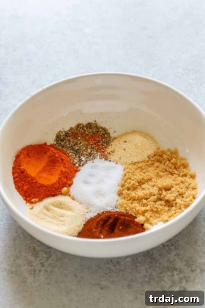 Nashville Hot Chicken Waffles Bites seasoning Ingredients for Nashville Hot Chicken Waffle Bites sauce including cayenne, brown sugar, and spices.