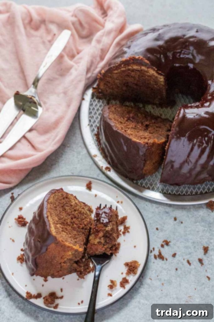 Moist Espresso Marble Bundt Cake with decadent coffee chocolate swirls