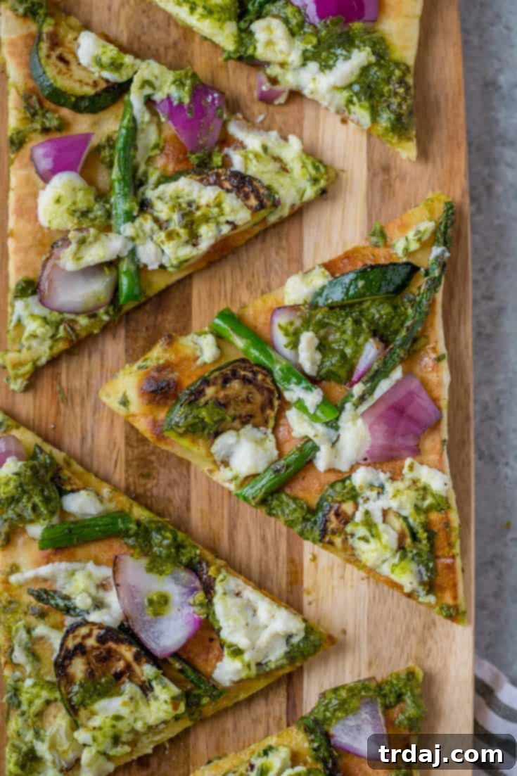 Pin this Grilled Vegetable Flatbread recipe to Pinterest!