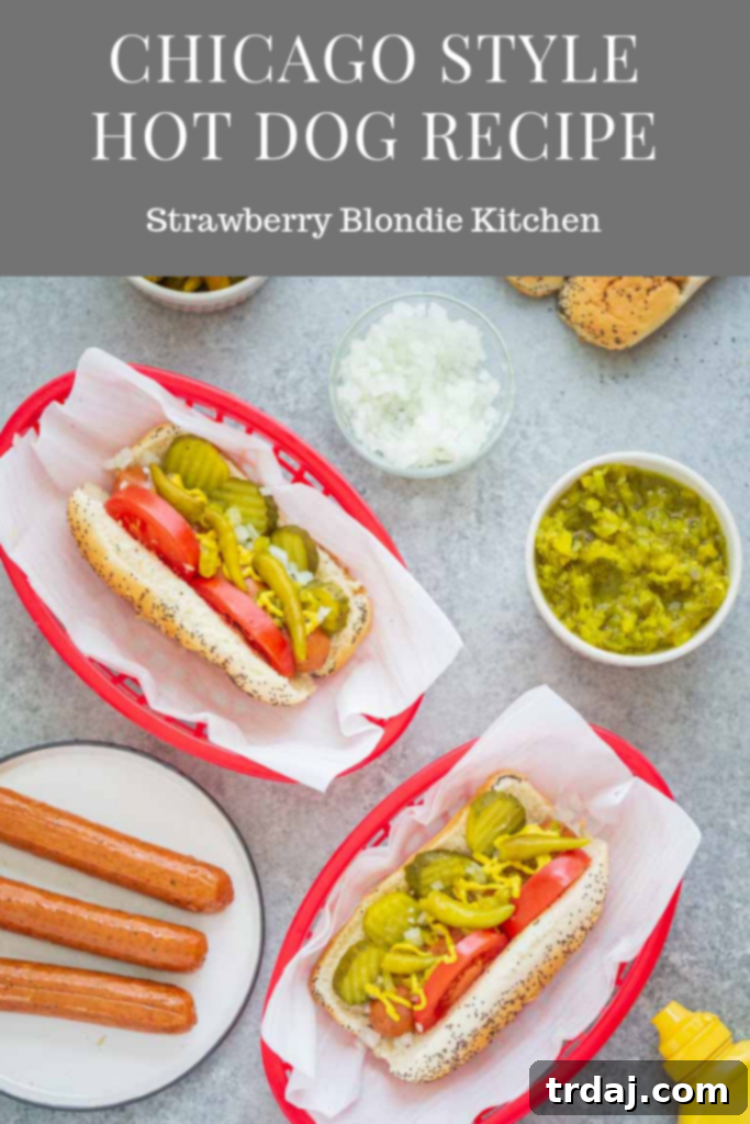 Chicago Style Hot Dog with Mt. Olive Dill Pickle Chips