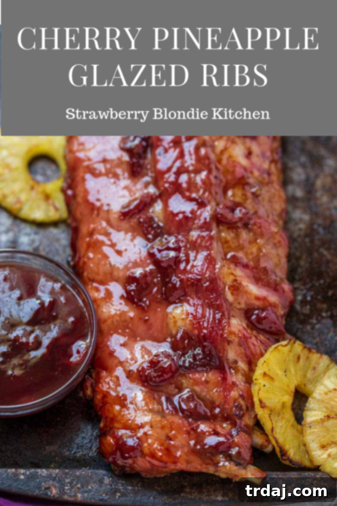 Savor the succulent taste of Cherry Pineapple Glazed Ribs, a truly tender and flavorful BBQ delight. Cherry Pineapple Glazed Ribs are fall off the bone tender and packed with sweet, delicious flavor. The perfect 4 ingredient dinner for all your outdoor BBQ needs!