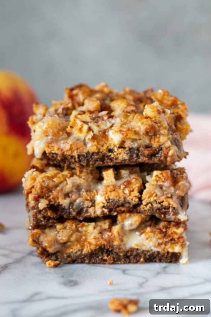 Delicious Apple Butterscotch Magic Bars cooling on a rack