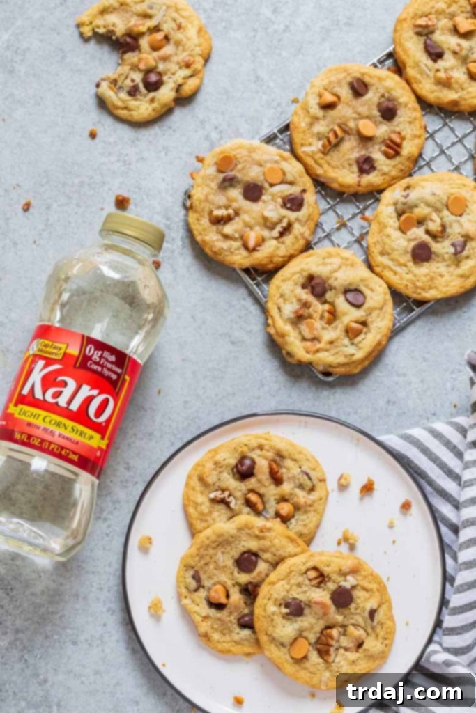 Delicious Chewy Seven Layer Cookies made with Karo Corn Syrup for the perfect texture.