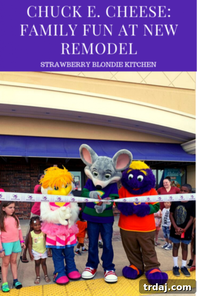 Chuck E. Cheese: Family Fun at New Remodel which features updated games, All You Can Play, delicious food experiences and fun for the whole family!