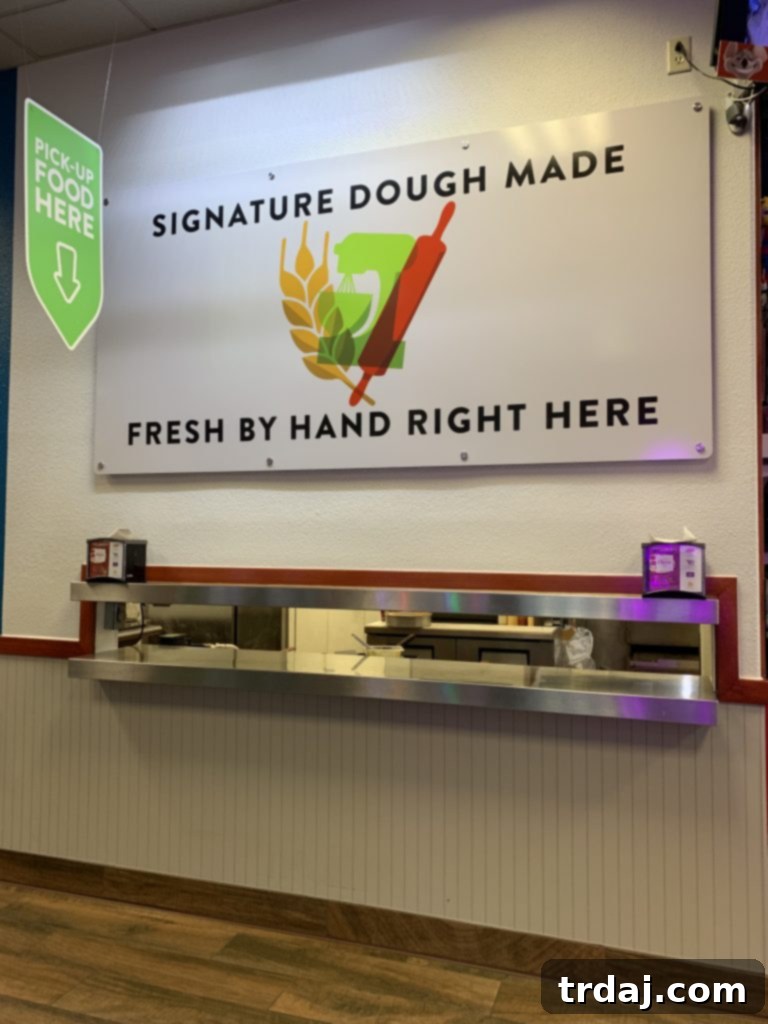 Chuck E. Cheese open kitchens, allowing guests to watch the pizza making process in a clean environment.