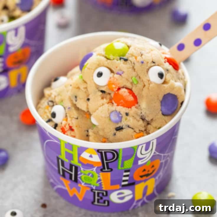 Monster Mash Halloween Edible Cookie Dough