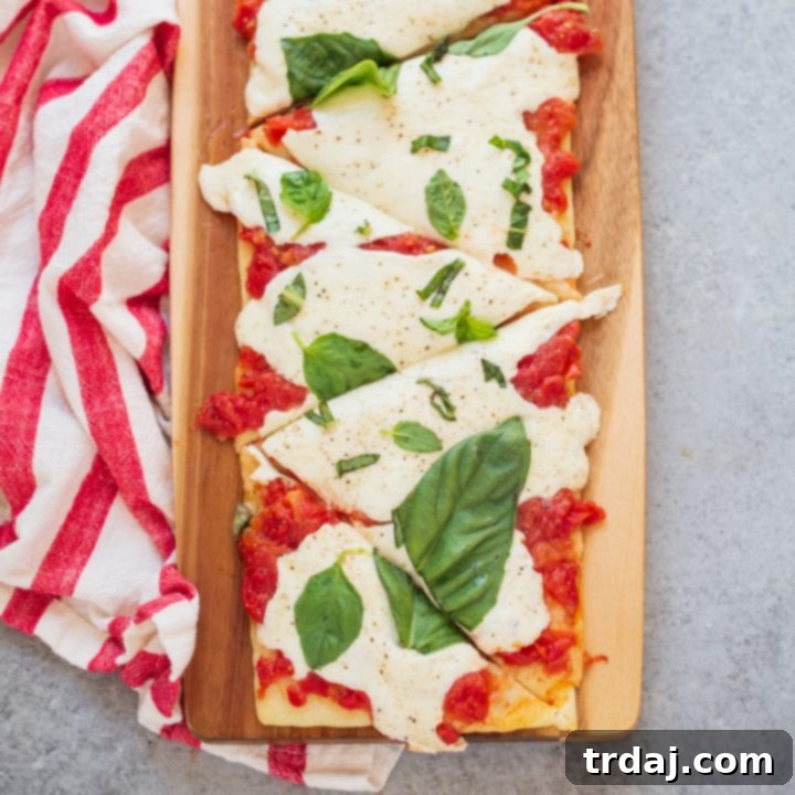 Easy Margherita Flatbread Recipe