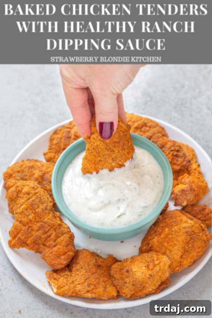 Caulipower Chicken Tenders with Healthy Ranch Dipping Sauce, a quick and easy weeknight dinner the whole family will enjoy!