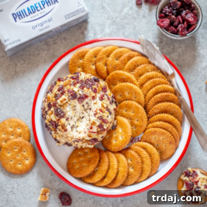 Cranberry Orange Pecan Cheeseball