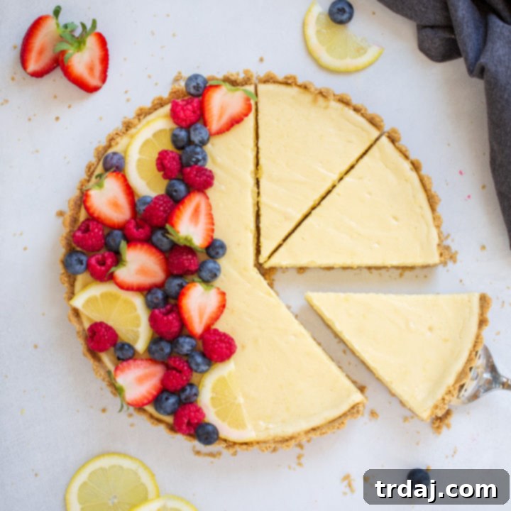White Chocolate Lemon Cheesecake Tart