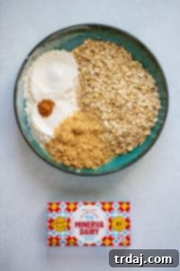Dry ingredients for shortbread crust in a food processor, before butter is added