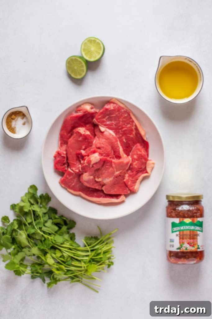 Marinading Steak for Tacos